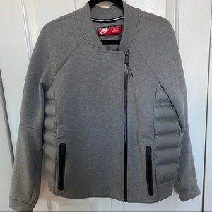 Nike Knit Cotton Jersey and Goose Down Insulated Jacket Size XL